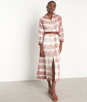 Picture of LAURICE TIE-DYE GREEN COTTON MAXI DRESS